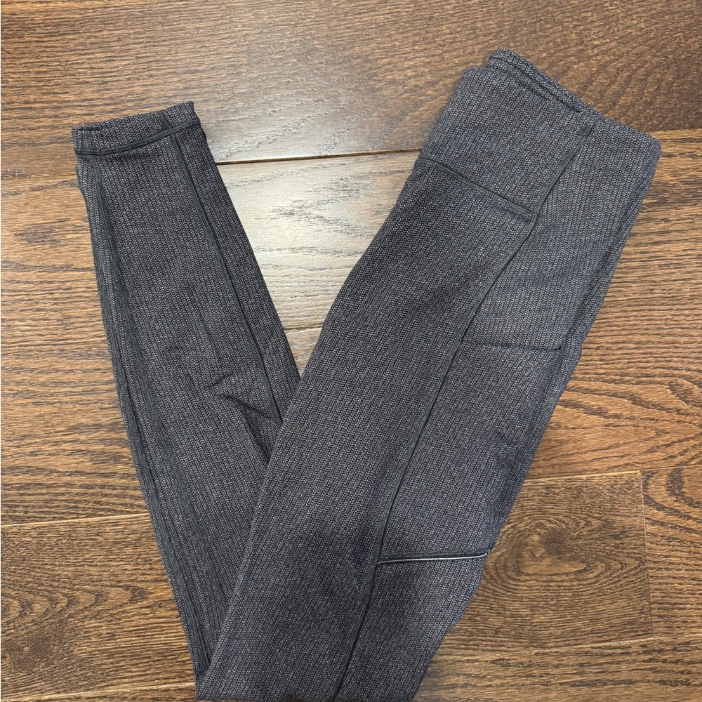 Lululemon Dark Gray Ribbed Leggings